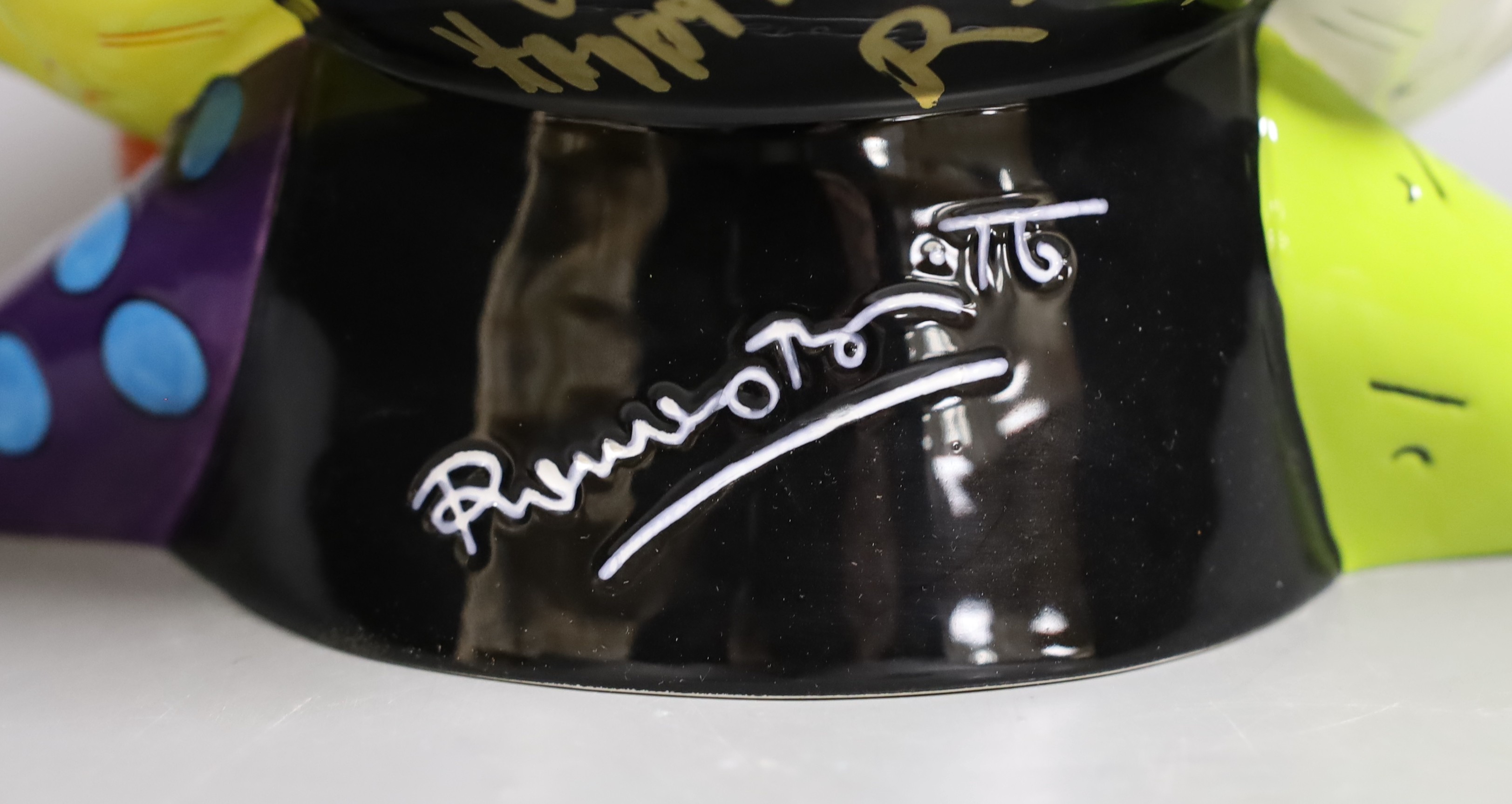 Romero Britto (Brazilian, 1963-), a ceramic Mickey Mouse cookie jar